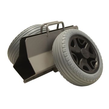Platetralle 125 mm med punkteringsfrie hjul