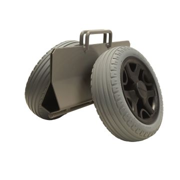 Platetralle 70mm med punkteringsfrie hjul