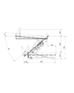 Armløfter ART 2200 – 2200 kg, 550 mm løft, 945 x 1300 mm plattform