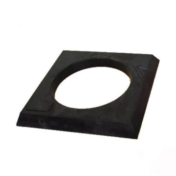 Jekketrallestopper i svart gummi – 310 × 310 mm Jekketrallestopper i svart gummi – 310 × 310 mm