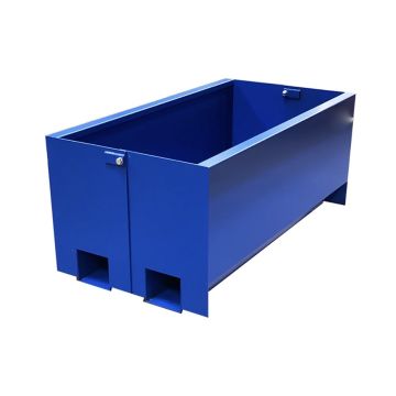 Avfallscontainer, bunntømmende 1500x800x650mm 600L