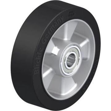 Gummihjul med aluminiumsfelg og kulelager 160 mm – 400 kg