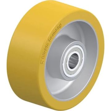 Polyuretanhjul med aluminiumsfelg og kulelager 100 mm – 350 kg