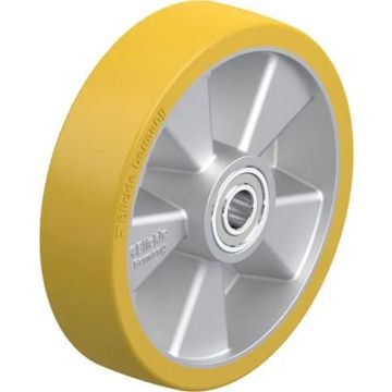 Polyuretanhjul med aluminiumsfelg og kulelager 200 mm – 800 kg