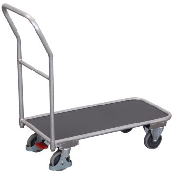 Plattformvogn i aluminium med EasySTOP | 850 x 450 mm Plattformvogn i aluminium med EasySTOP | 850 x 450 mm