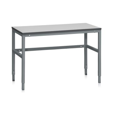 Arbeidsbord LD 300 – 1200 x 600 mm, justerbar høyde, 300 kg