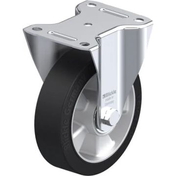 Fast gummihjul med kulelager 160 mm – 400 kg