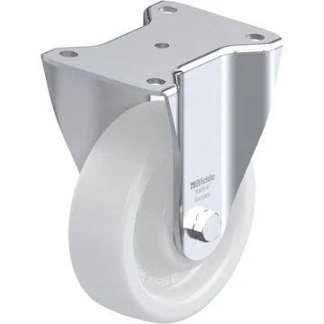Fast nylonhjul med plate 150 mm – 800 kg