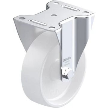 Fast nylonhjul med glidelager 150 mm – 300 kg