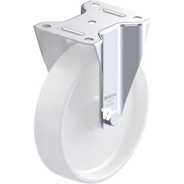 Fast nylonhjul med glidelager 200 mm – 400 kg
