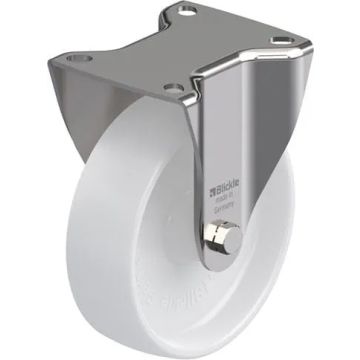 Rustfritt fast nylonhjul 125 mm – 250 kg