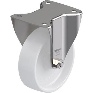 Rustfritt fast nylonhjul 150 mm – 400 kg