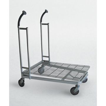 Butikkvogn og lagervogn med gitterbunn 978 × 705 mm – 300 kg