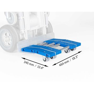 Fotbrett HD-330 | Mål 464x345x88 mm | 4 svingbare hjul