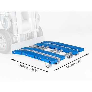 Fotbrett HD-330 | 535x550x88 mm | 4 svingbare hjul