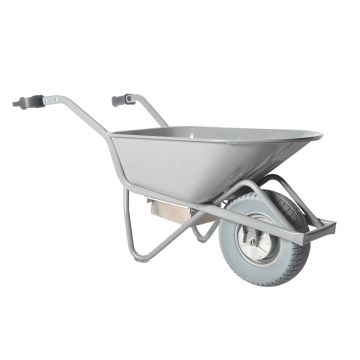 Elektrisk trillebår 90L med punkteringsfritt hjul