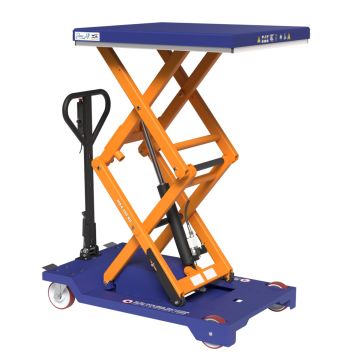 Elektrisk løftebord med hjul EZD 500B – 500 kg, 1100 mm løft, 900 x 800 mm