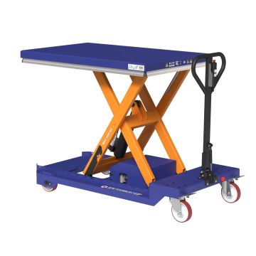 Elektrisk løftebord med hjul EZL 1000B – 1000 kg, 820 mm løft, 1300 x 800 mm