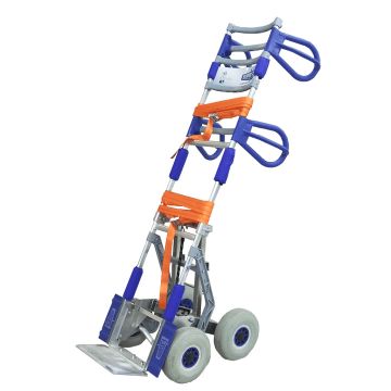 Høygodstralle i aluminium med ekstra hjulsett | 300 kg