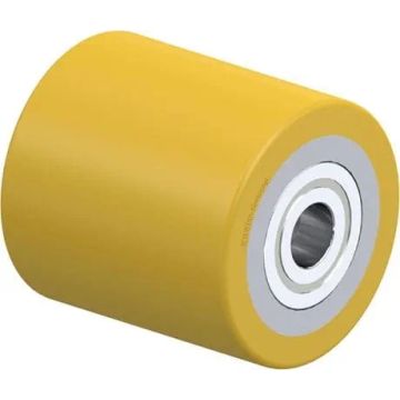 Hjul til jekketralle med polyuretanbane og kulelager 85 × 90 mm – 850 kg