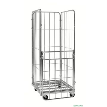 Rullecontainer med halvfront – 400 kg