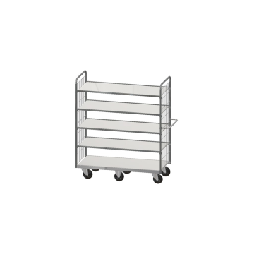 Midtmonterte hjul – For hyllevogn Serie 9000 XL (2XL, 3XL, 4XL)