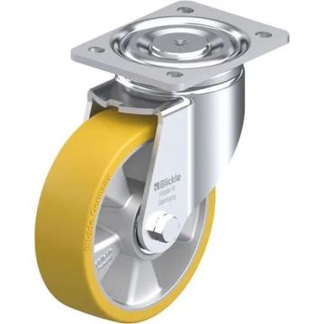 Svingbart hjul med polyuretanbane og kulelager 160 mm – 750 kg