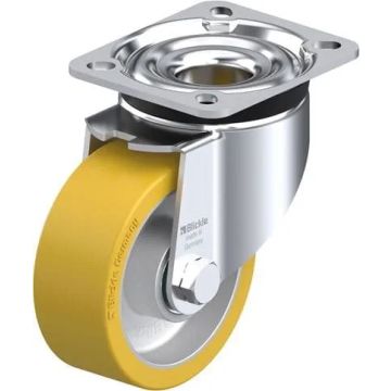 Svingbart hjul med polyuretanbane og kulelager 100 mm – 350 kg