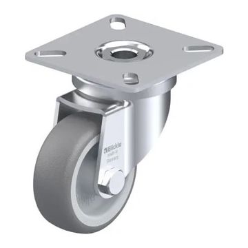 Apparathjul 50 mm – med festeplate og 50 kg bæreevne