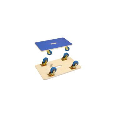 Møbel- og flyttetralle 700 x 400 mm – sklisikker overflate, 100 mm hjul