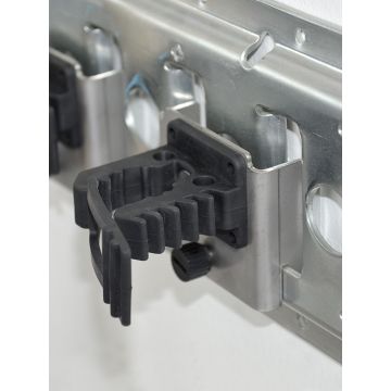 Redskapsholder for veggskinne | Skaft Ø 16-35 mm