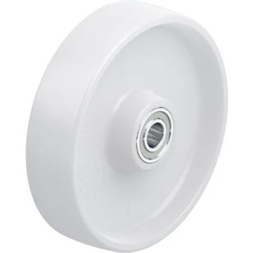 Styrehjul til jekketralle i nylon med kulelager 200 × 50 mm – 600 kg