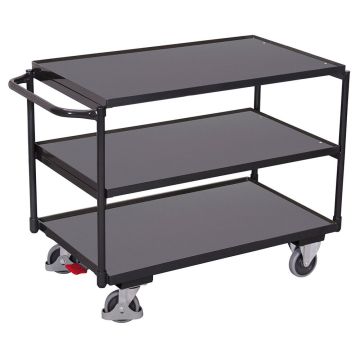Trillebord med 3 hyller 1025 × 525 mm – 250 kg, antrasittgrå Trillebord med 3 hyller 1025 × 525 mm – 250 kg, antrasittgrå