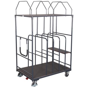 Kartongvogn med justerbare skillevegger – 250 kg Kartongvogn med justerbare skillevegger – 250 kg