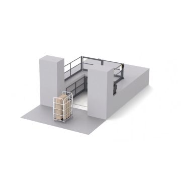 Løftebord for datasenter 6000 kg – plattform 2650 x 2200 mm