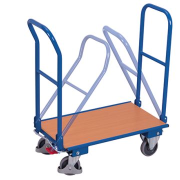 Plattformvogn med 2 gavler | Sammenleggbar | 720 x 450 | 150 kg