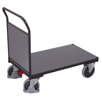 Plattformvogn | Tett gavl | 1230 x 800 | 500kg | Grå Plattformvogn | Tett gavl | 1230 x 800 | 500kg | Grå