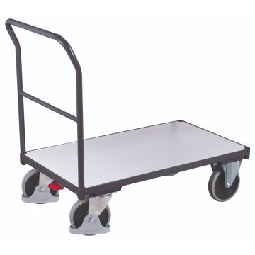 ESD plattformvogn med skyvebøyle – 1030 × 700 mm ESD plattformvogn med skyvebøyle – 1030 × 700 mm
