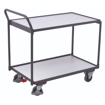 ESD trillebord med 2 hyller – lasteflate 985 × 595 mm ESD trillebord med 2 hyller – lasteflate 985 × 595 mm
