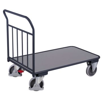 Plattformvogn | Gavl med spiler | 1000 x 700 | 400kg | Grå Plattformvogn | Gavl med spiler | 1000 x 700 | 400kg | Grå