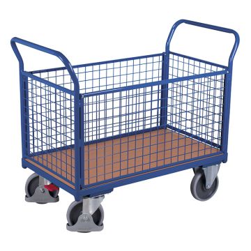Plattformvogn med 4 gittervegger | 450 x 850 | 400kg
