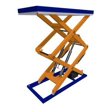 Løftebord TAD 2000 – 2000 kg, 2550 mm løftebevegelse, 2000 x 900 mm
