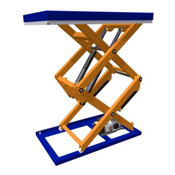 Løftebord TBD 2000 – 2000 kg, 1800 mm løftebevegelse, 1500 x 1000 mm