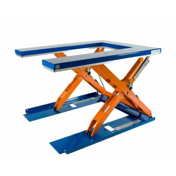 Lavtbyggende løftebord TUL 1000 – 1000 kg, 820 mm løft, 1350 x 1080 mm