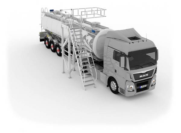 Adkomstløsninger og arbeidsstasjoner for tankbiler