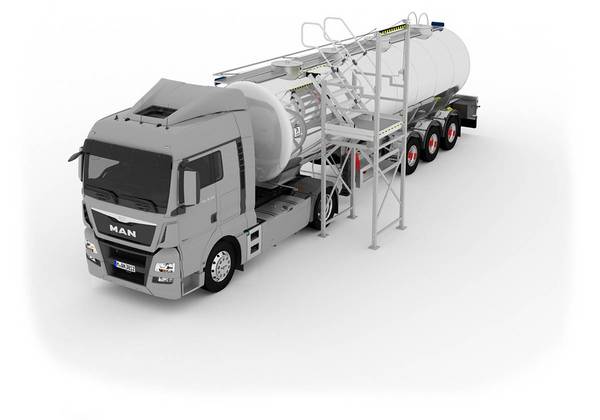 Adkomstløsninger og arbeidsstasjoner for tankbiler