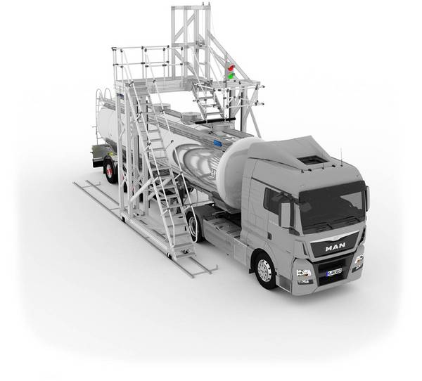 Adkomstløsninger og arbeidsstasjoner for tankbiler