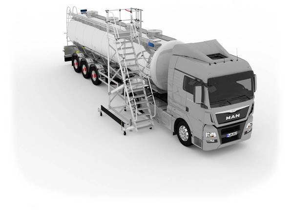 Adkomstløsninger og arbeidsstasjoner for tankbiler