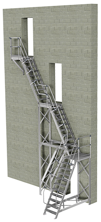 Plattformtrapp, stasjonær